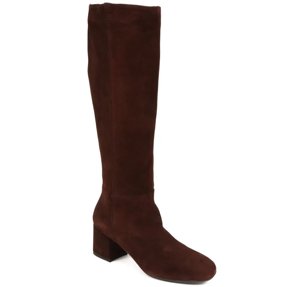 Lou LouR Regular Calf Knee High Suede Boots - LOULOUR / 324 364