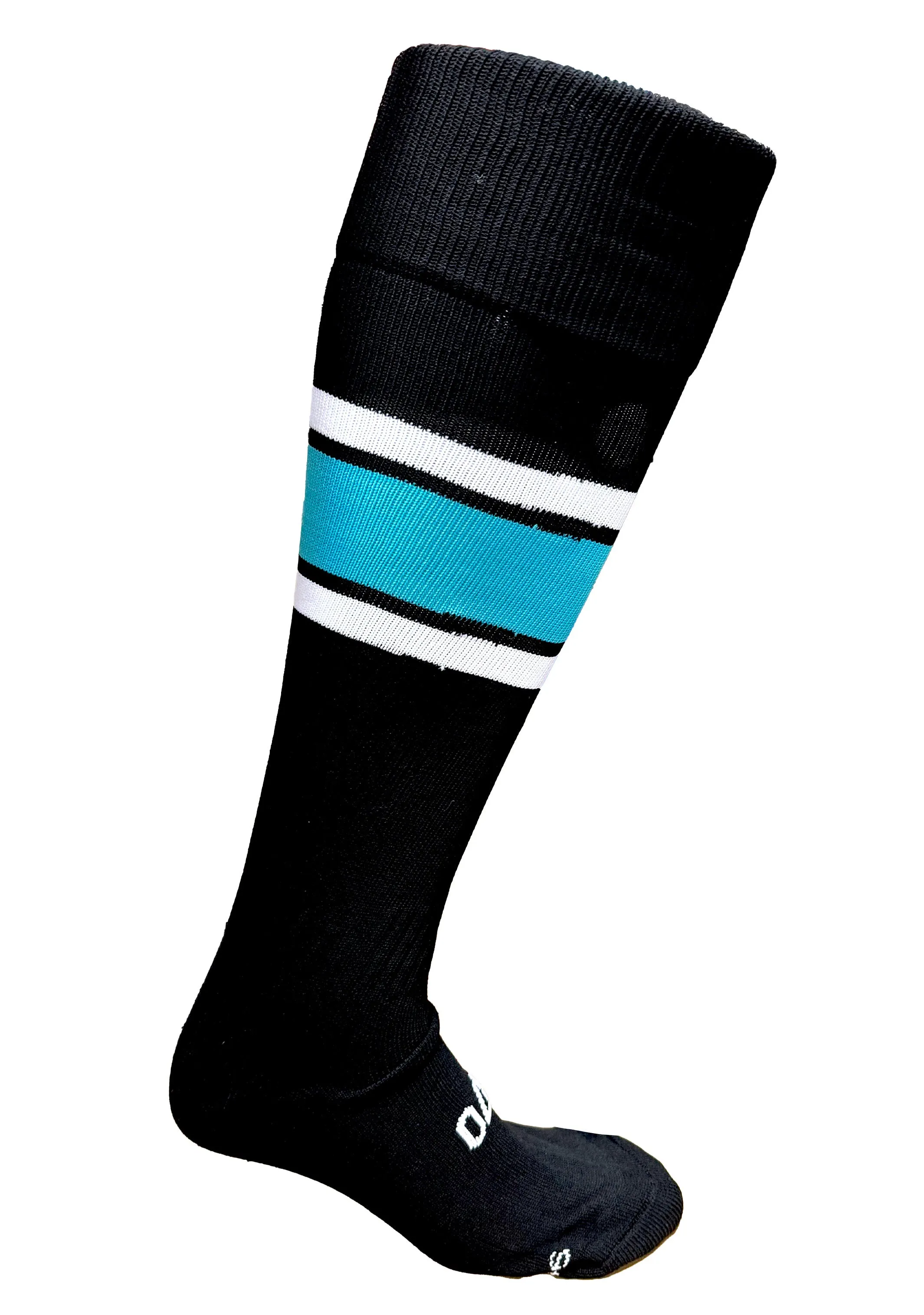 Macron Senior Port Adelaide Clash Full Length Socks Black/Teal  58542788