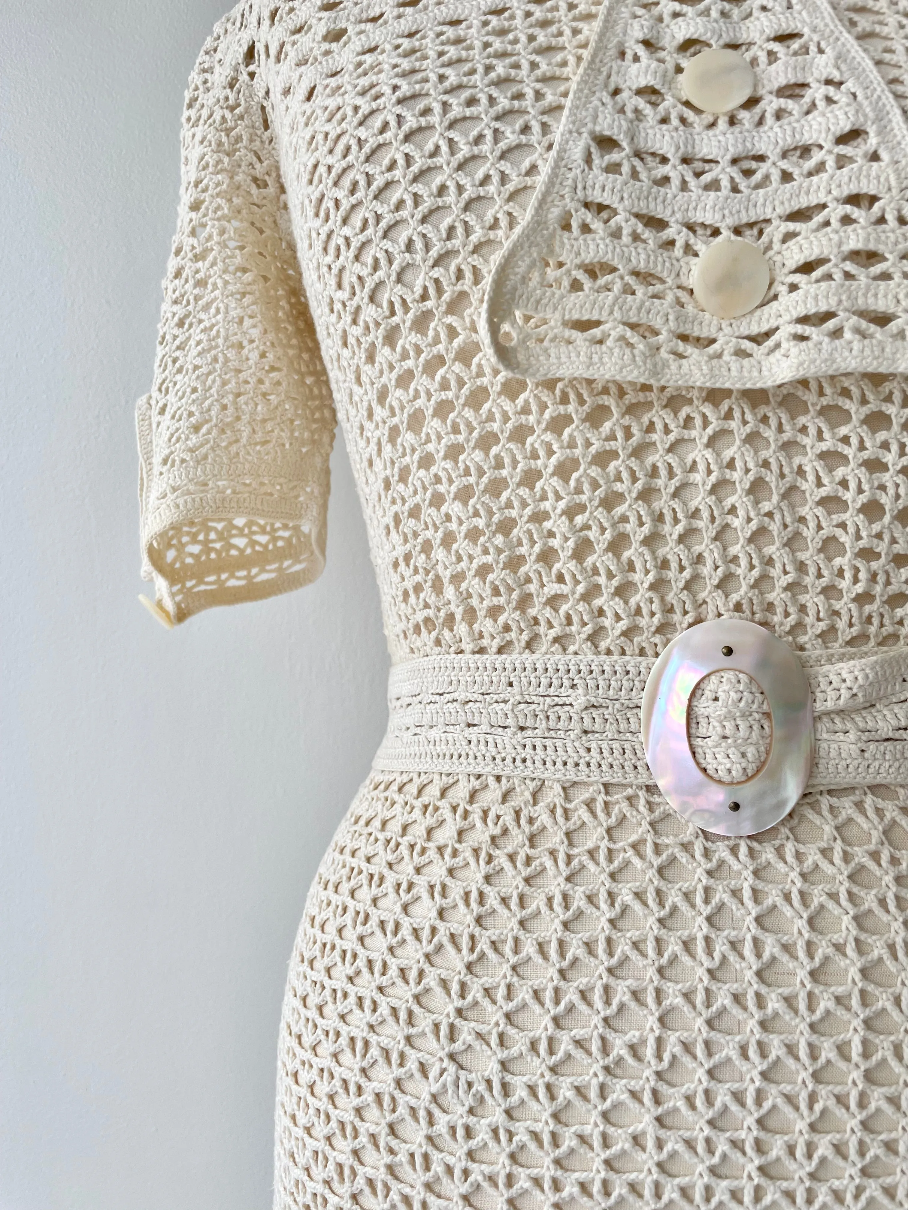 Margaux Crochet Dress | 1930s