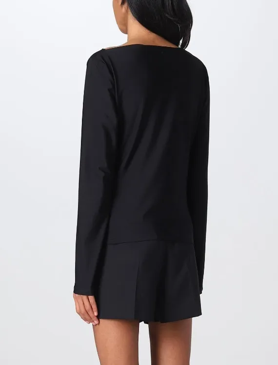 MaxMara  |Long Sleeves Plain V-neck & Crew neck