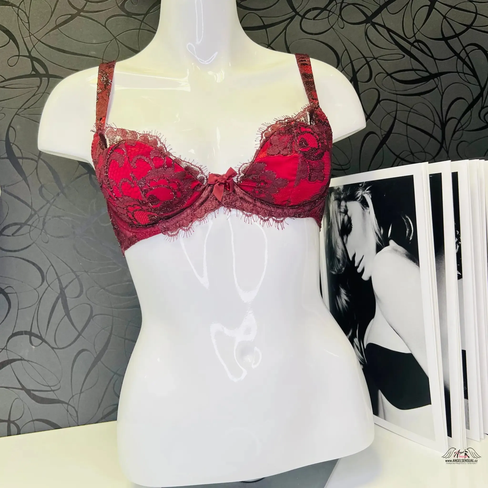 Mei Soiree Bra Dark Red