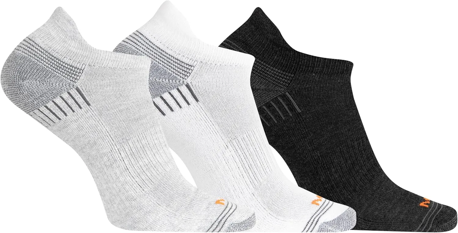 Merrell Men's and Women's Recycled Everyday Socks-3 Pair Pack-Repreve Mesh