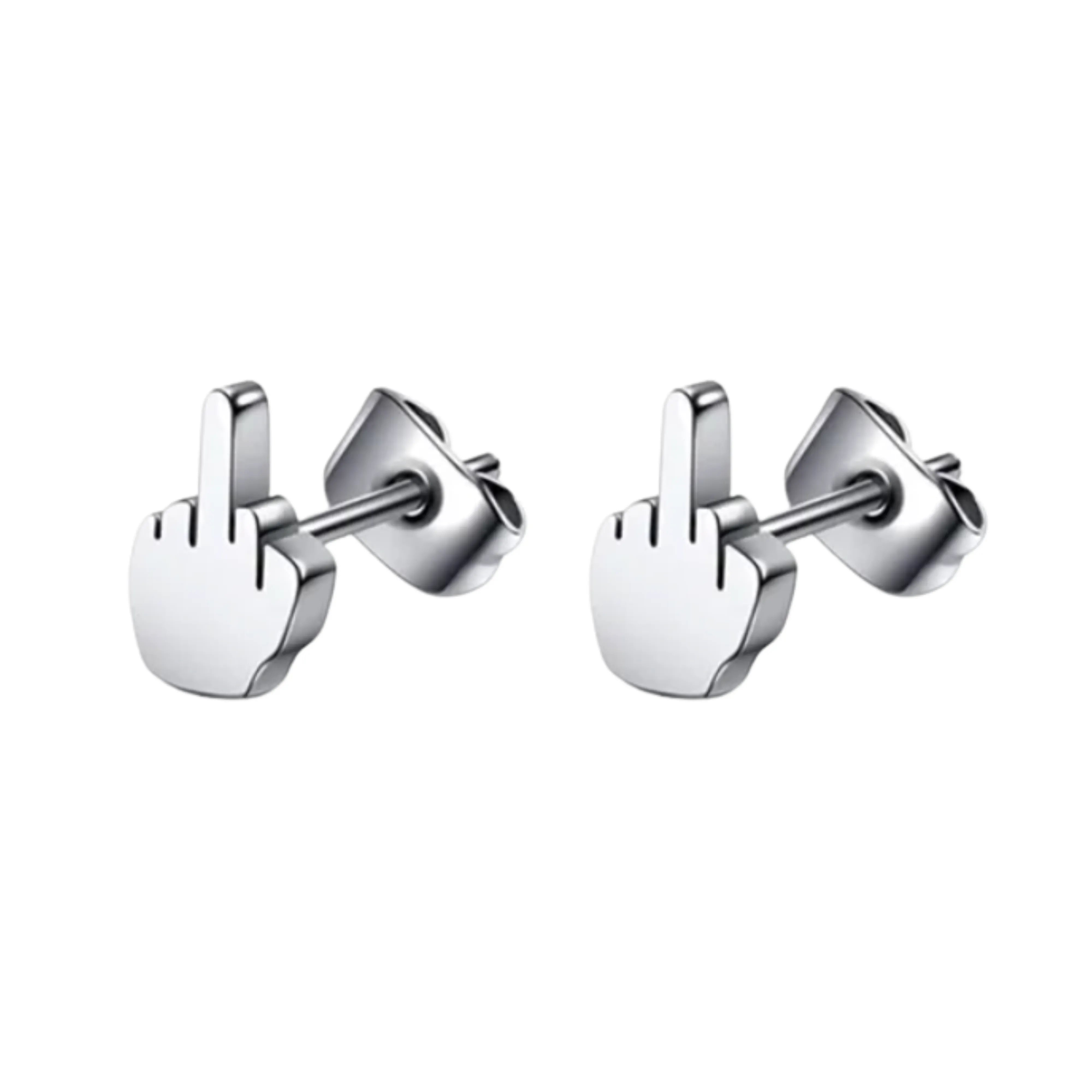 Middle Finger Earring Set