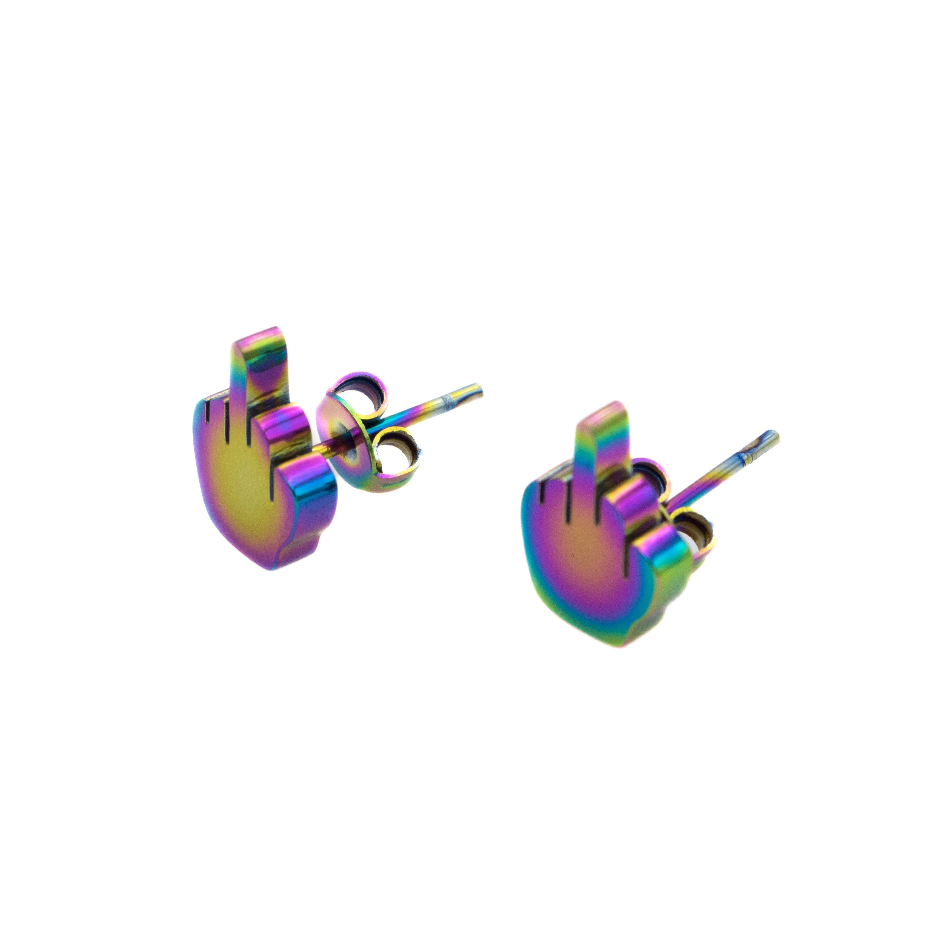 Middle Finger Earring Set