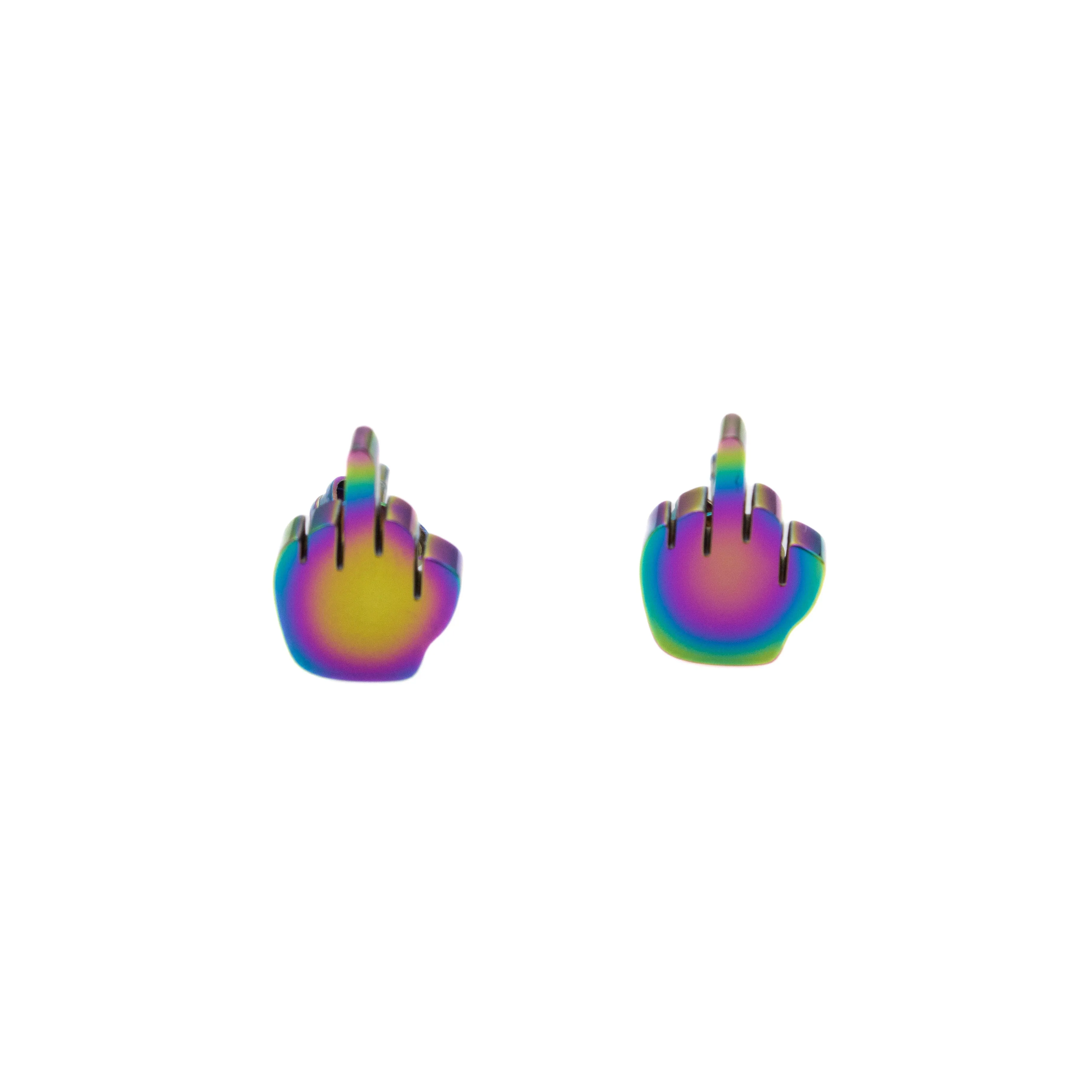 Middle Finger Earring Set