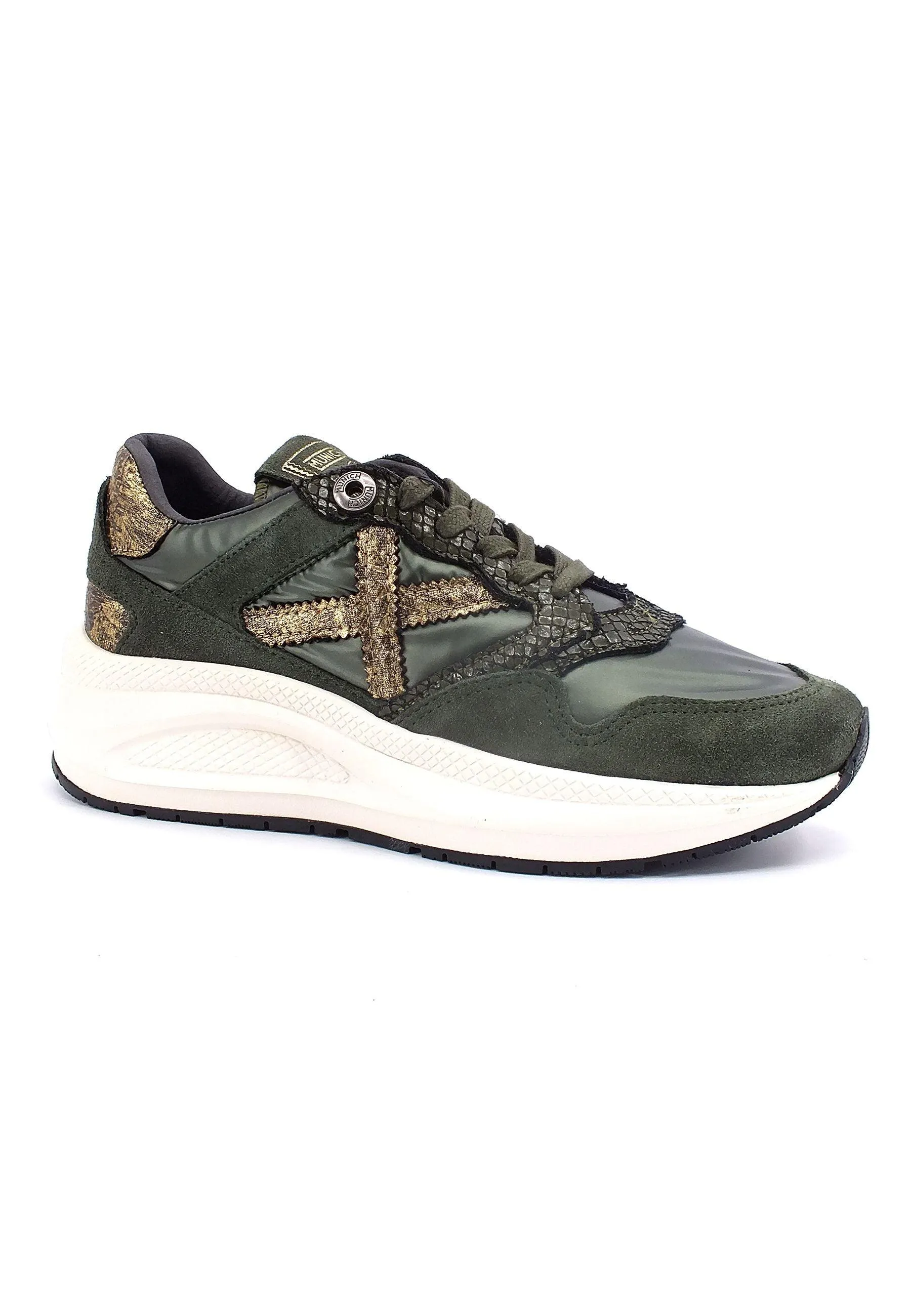 MUNICH Class 22 Sneaker Donna Military Green 8861002