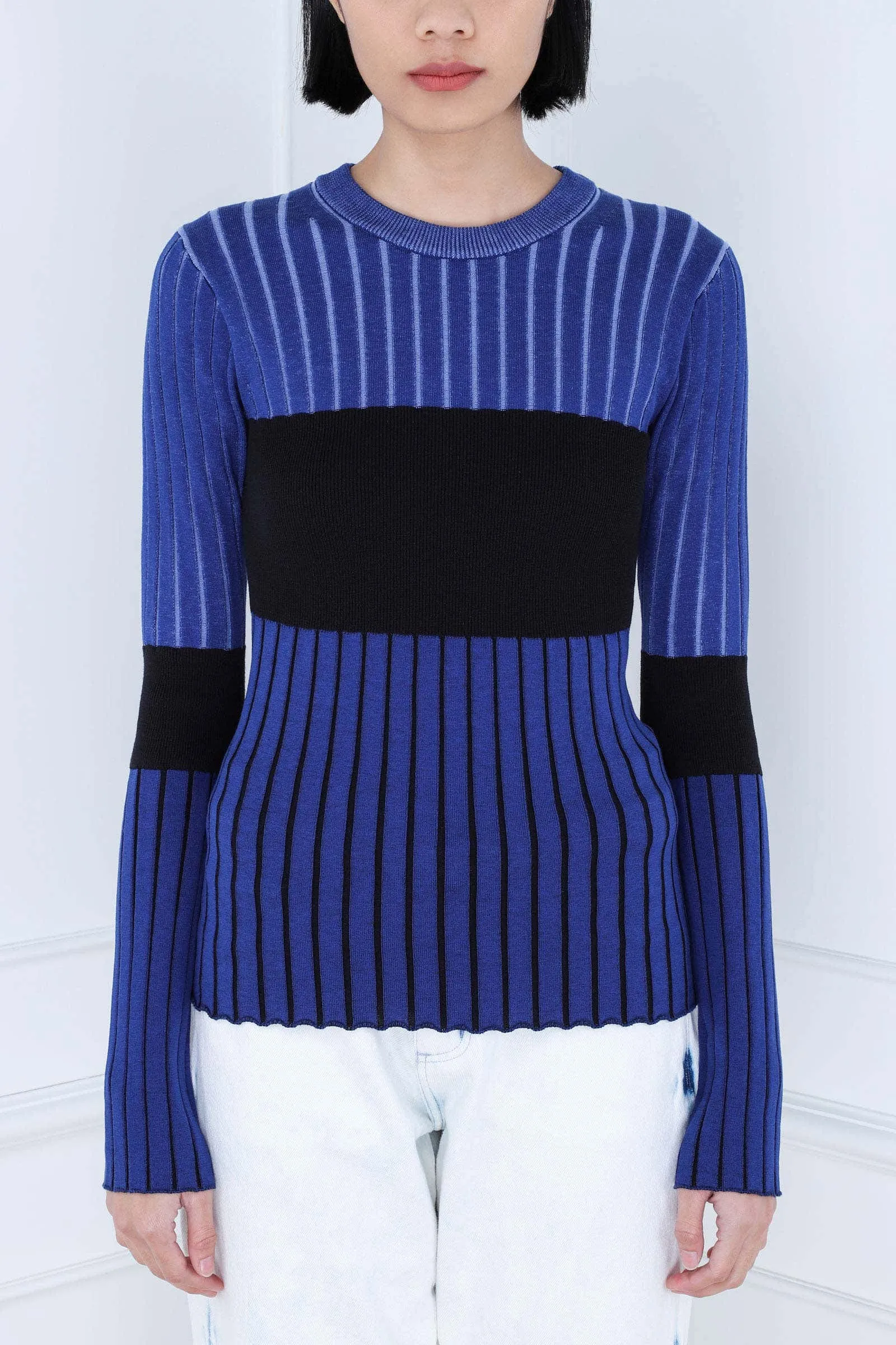 Navy Peyton Knit Sweater