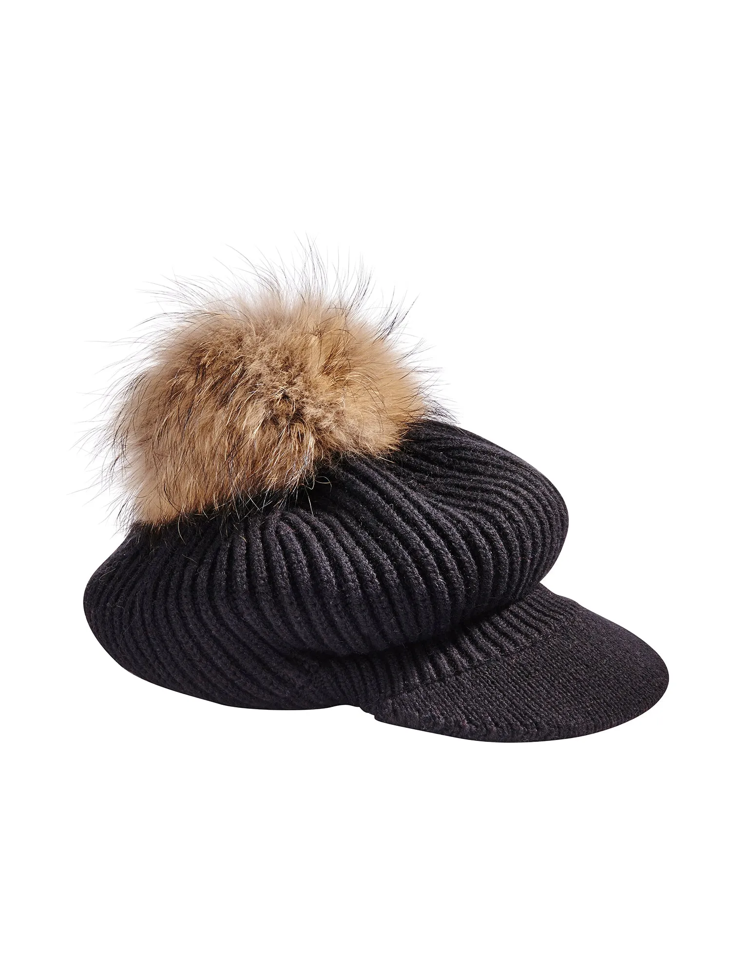 Newsboy Cashmere Knit Hat