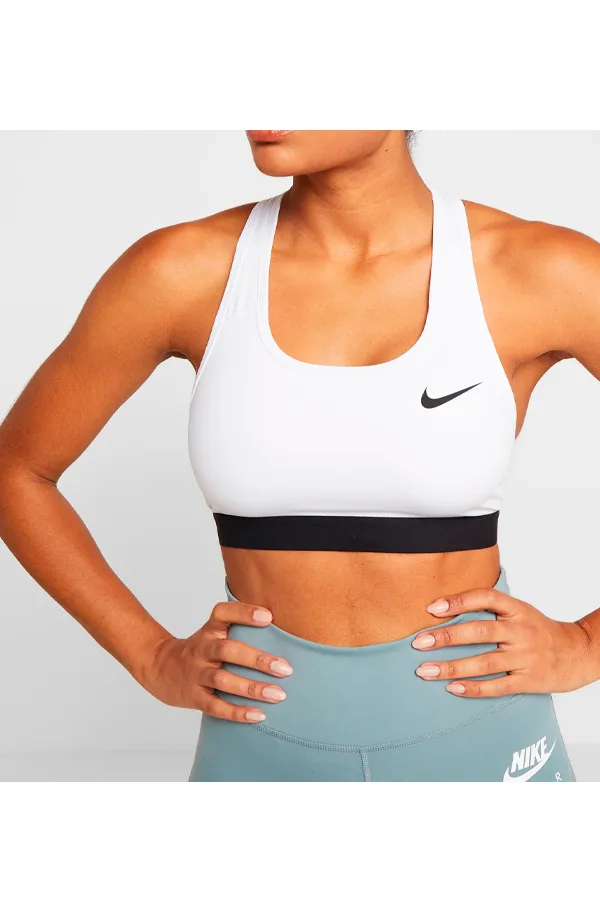 Nike Women Sport Bra Swoosh White