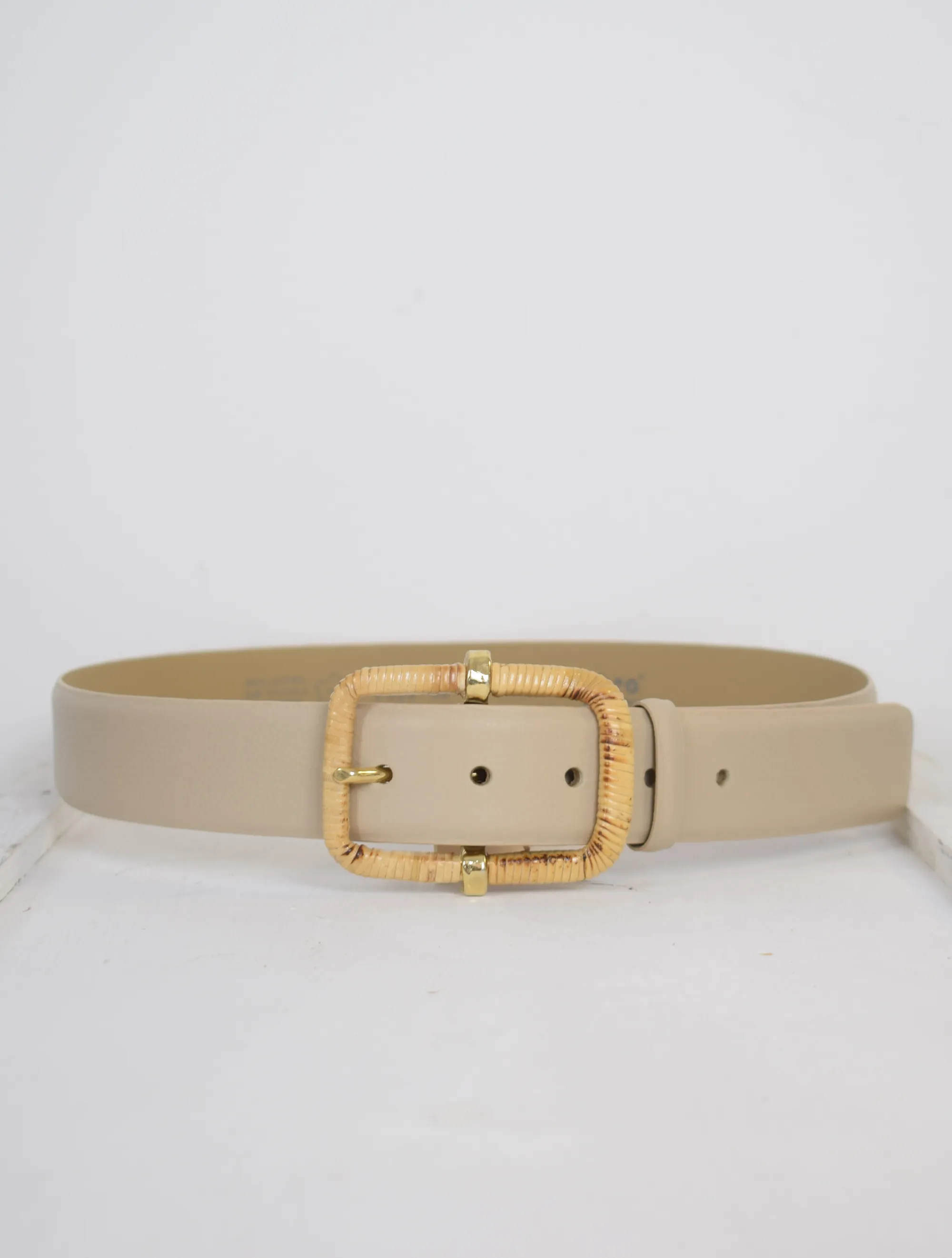 Nina Wrapped Buckle Belt Sahara