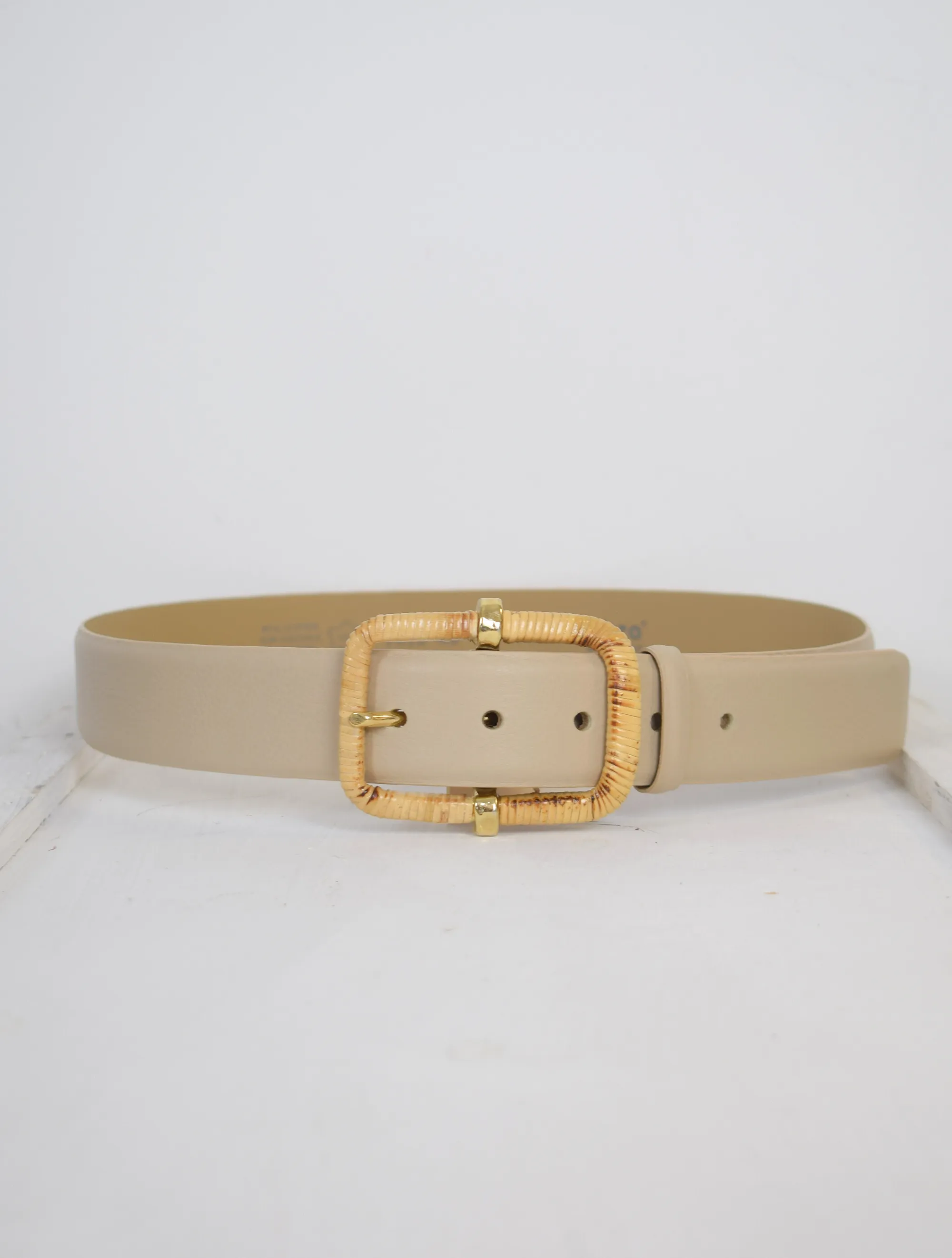 Nina Wrapped Buckle Belt Sahara