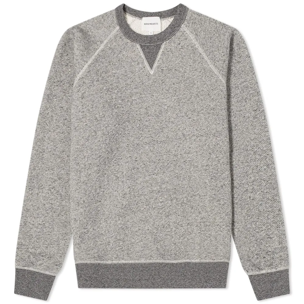 Norse Projects Kristian Sportswear SweatDark Grey Melange