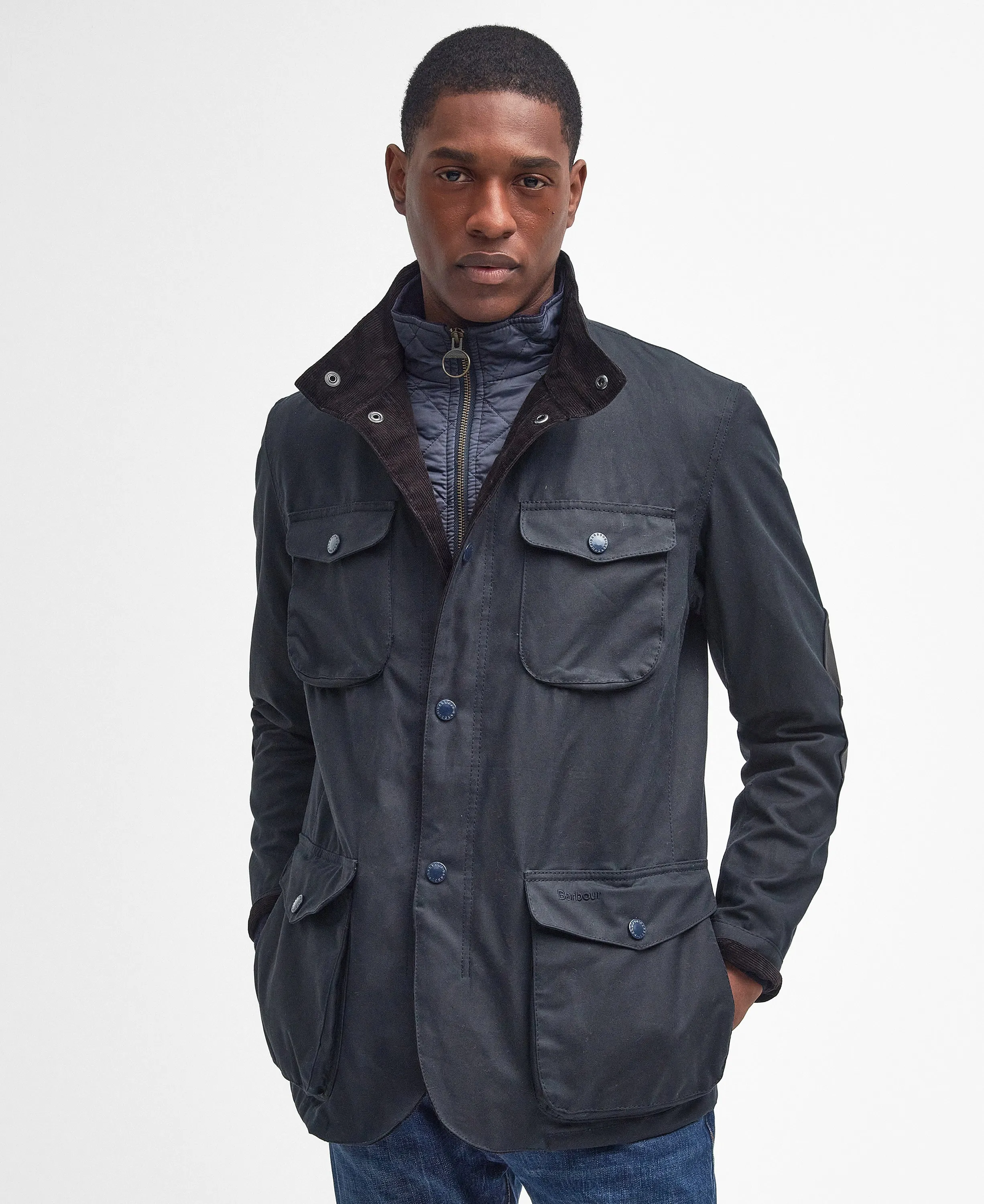 Ogston Wax Jacket Navy