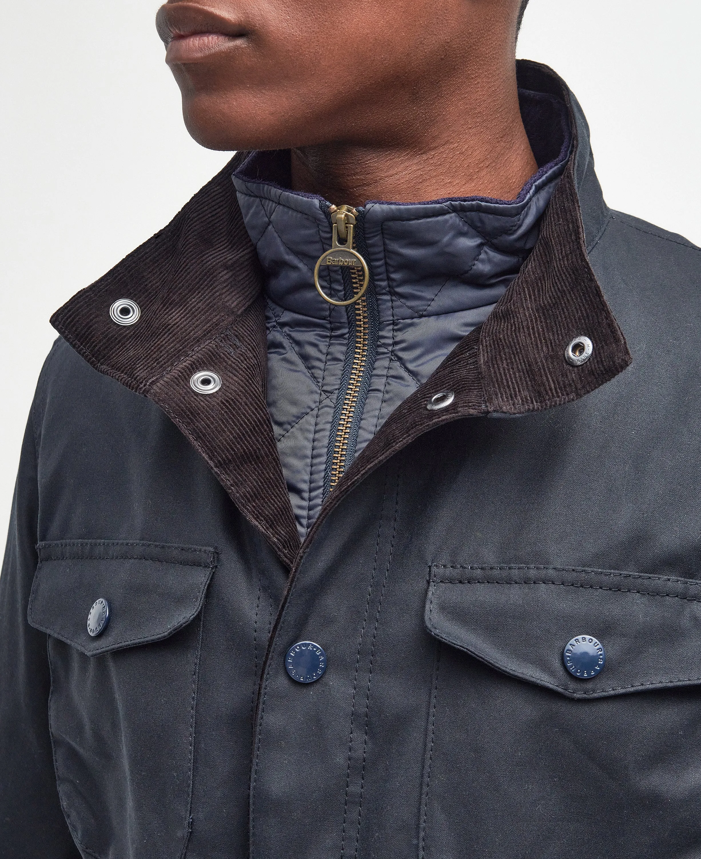 Ogston Wax Jacket Navy