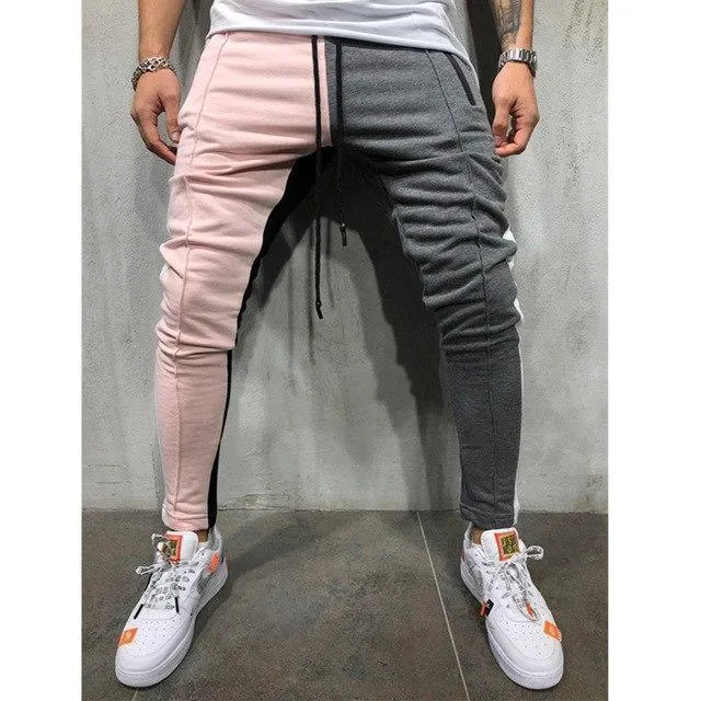 Patchwork Casual Pants For Men