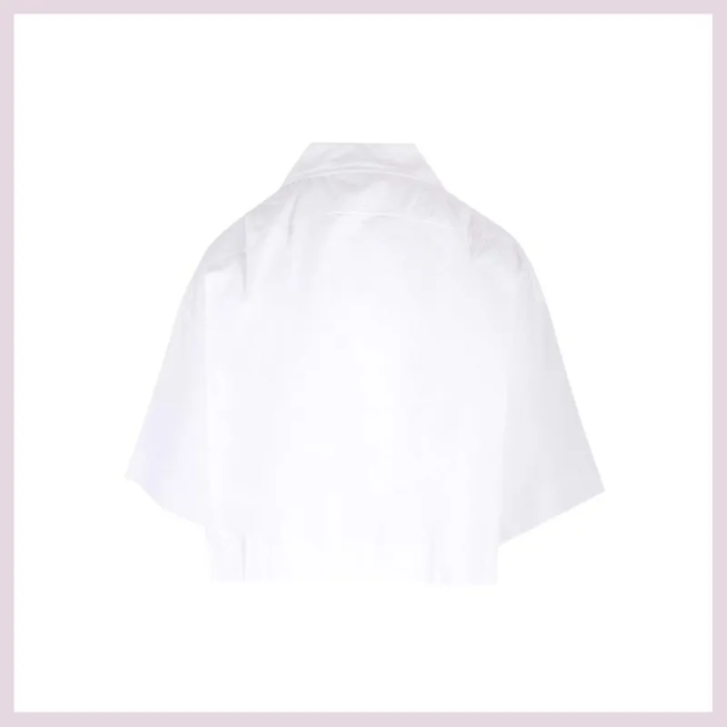 PATOU  |Casual Style Street Style Plain Cotton Short Sleeves