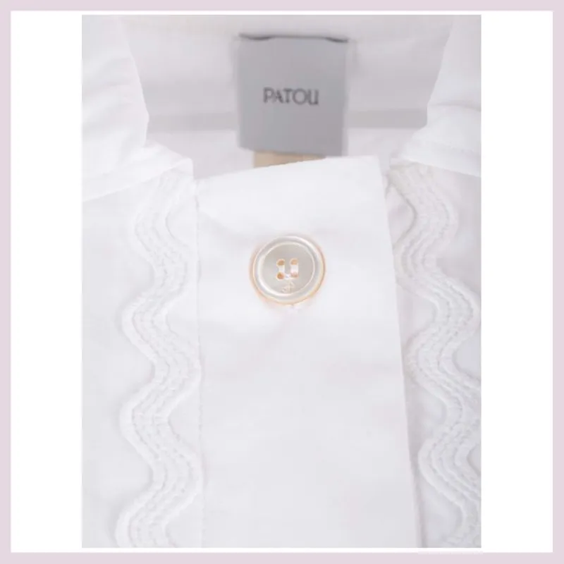 PATOU  |Casual Style Street Style Plain Cotton Short Sleeves