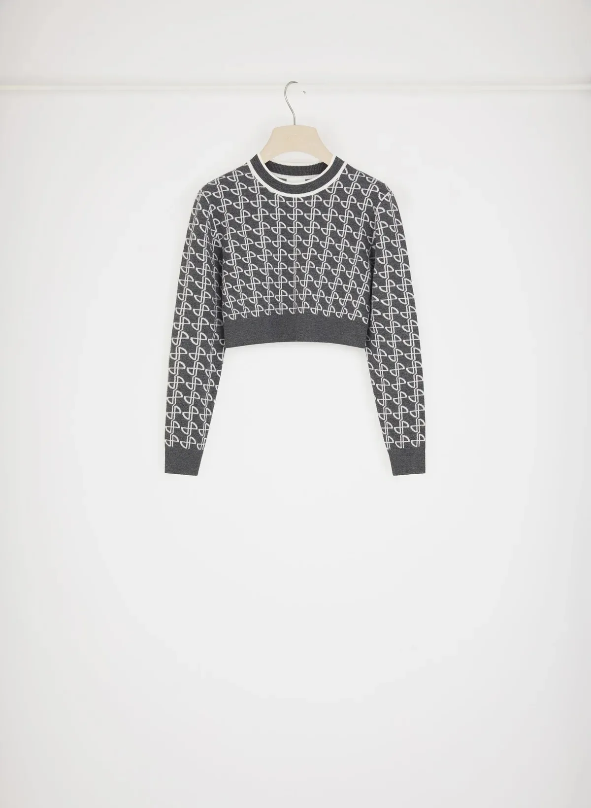 PATOU  |Crew Neck Casual Style Wool Long Sleeves Party Style