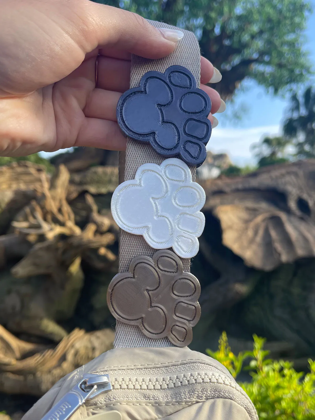 Paw Print Belt and Bag Charm