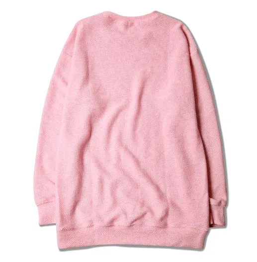 Pink Knitwear Crewneck Sweater for Men