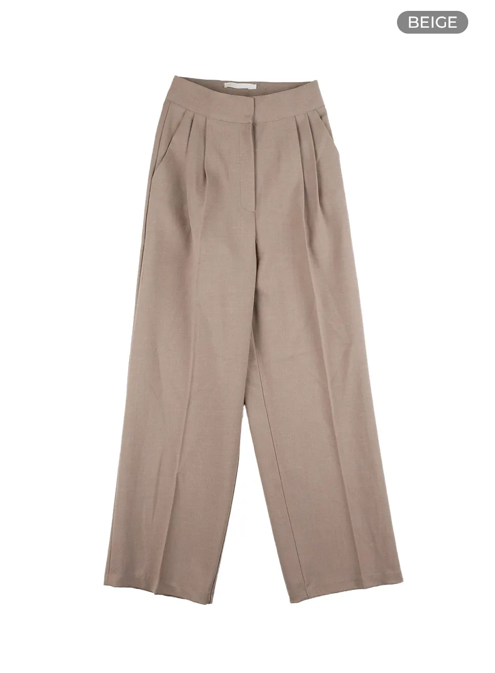 Pintuck Wide Tailored Pants CA409