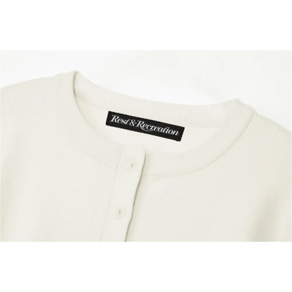 Rest & Recreation  |Blended Fabrics Street Style Long Sleeves Plain Logo