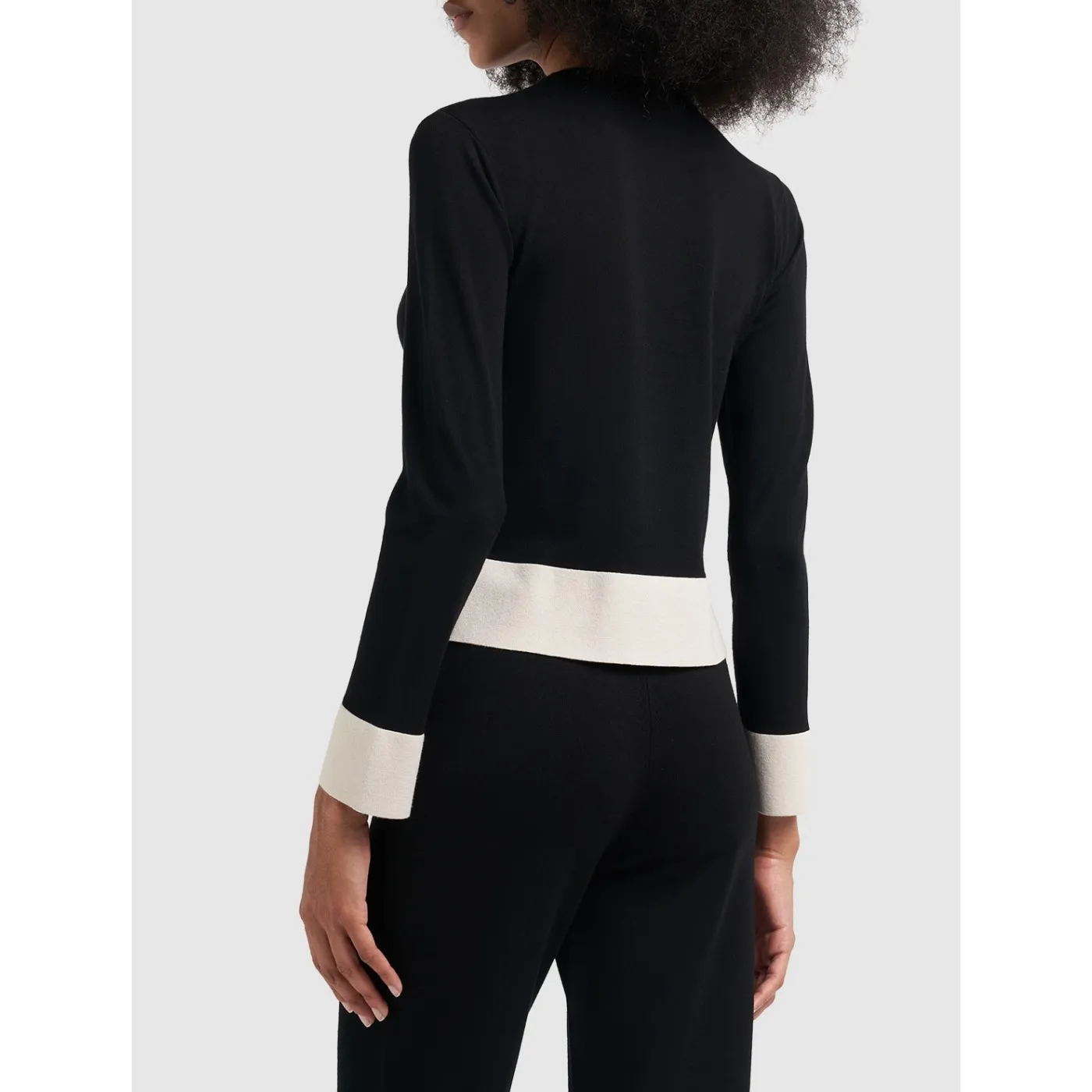 S Max Mara  |Casual Style Rib Long Sleeves Plain Elegant Style