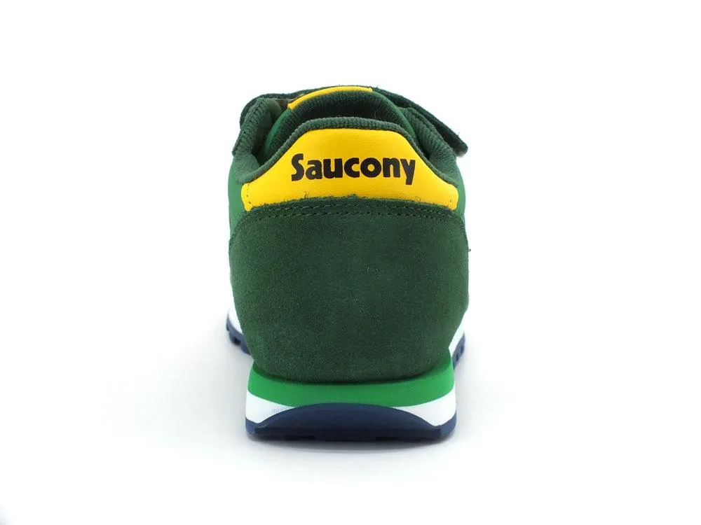 SAUCONY Jazz O Duble HL Kids Sneaker Bambino Strap Green Yellow Blue SK264789