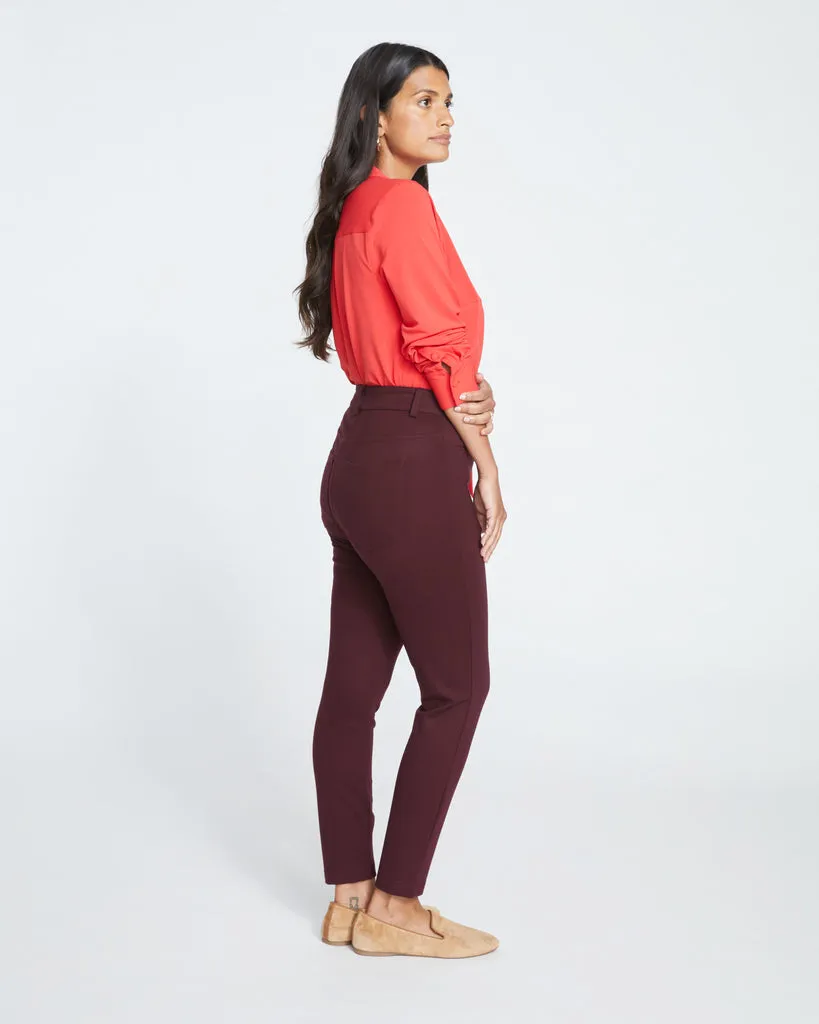 Seine Skinny Ponte Jeans - Black Cherry