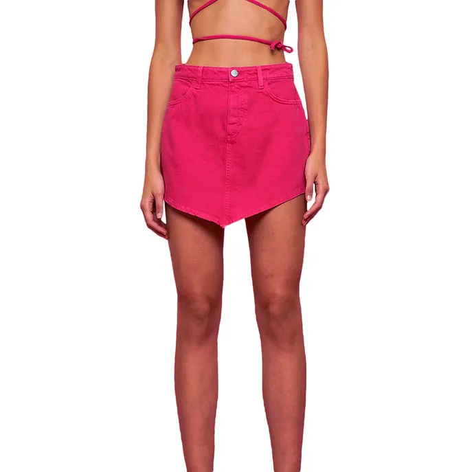 SKIRT KARLA IN JEANS Woman Pink