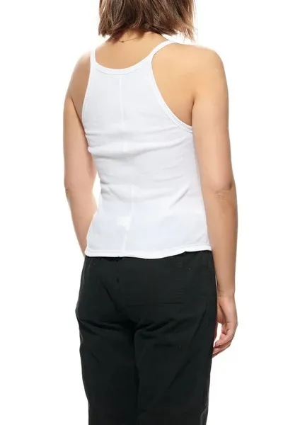 STUSSY  |Crew Neck Rib Sleeveless Street Style Plain Cotton Logo