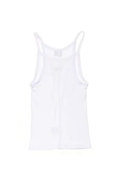 STUSSY  |Crew Neck Rib Sleeveless Street Style Plain Cotton Logo