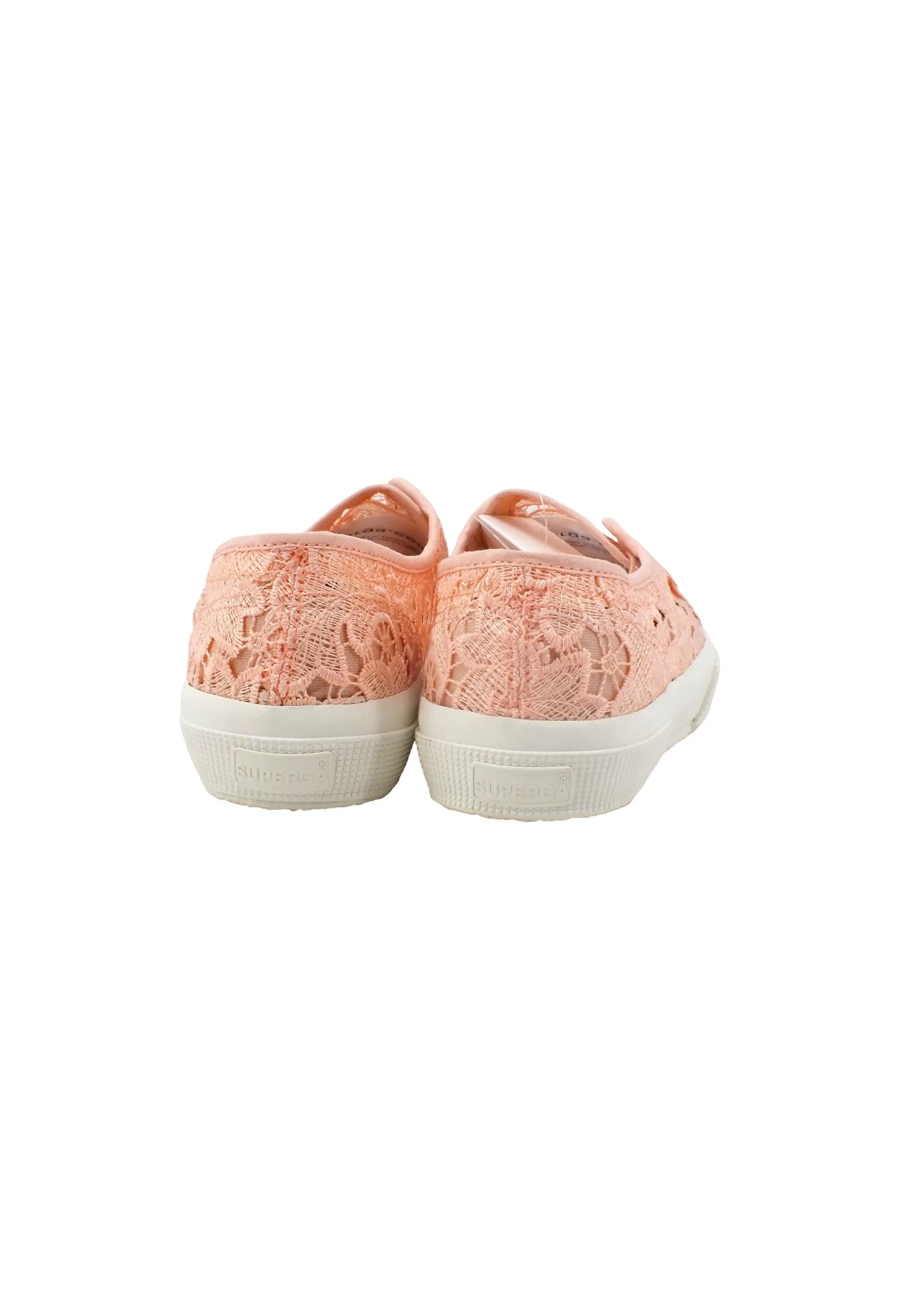 SUPERGA 2750 Macrame Pizzo Sneaker Donna Pink Blush Avorio S81219W