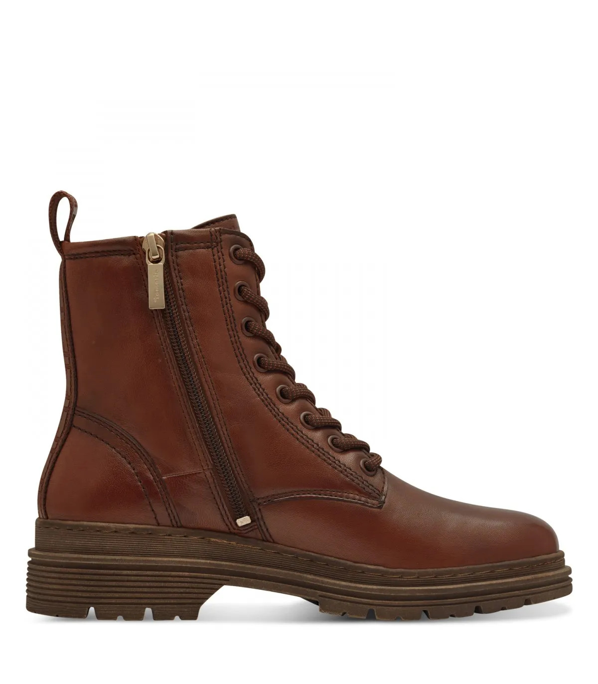 Tamaris Army Boot in Muscat Leather 25230