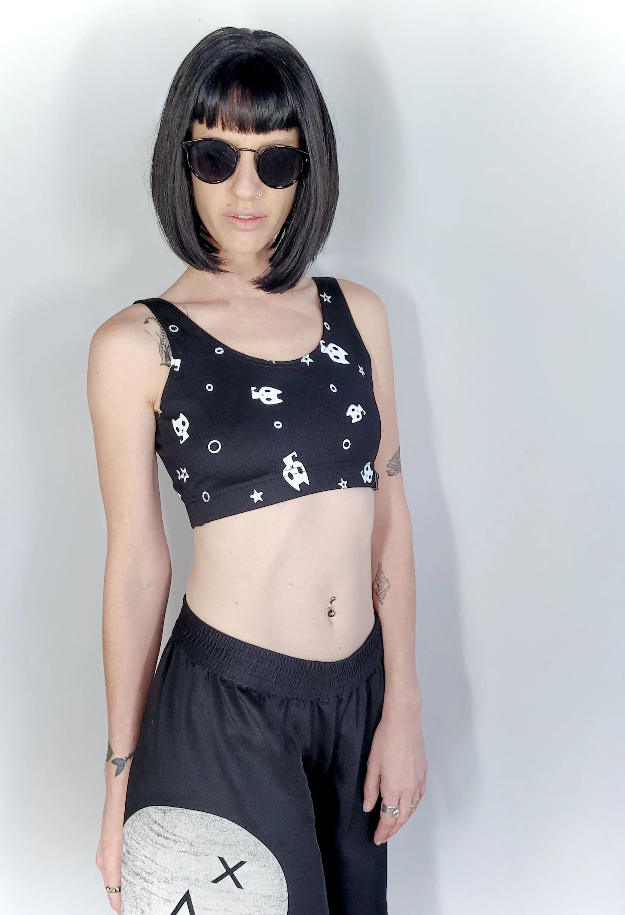 The meow! Cat print sport bra