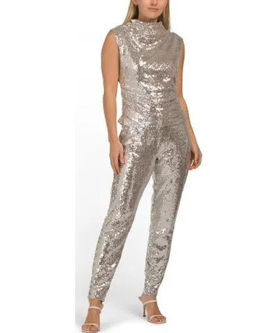 Tj Maxx 2Pc Sequin Drape Top And Pants Set For Women