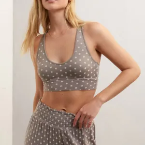 V-Neck Dot Tank Bra