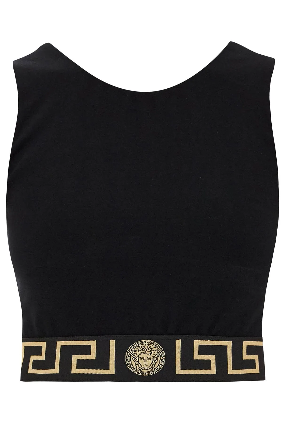 Versace sport Bra With Greek Band Design   Black