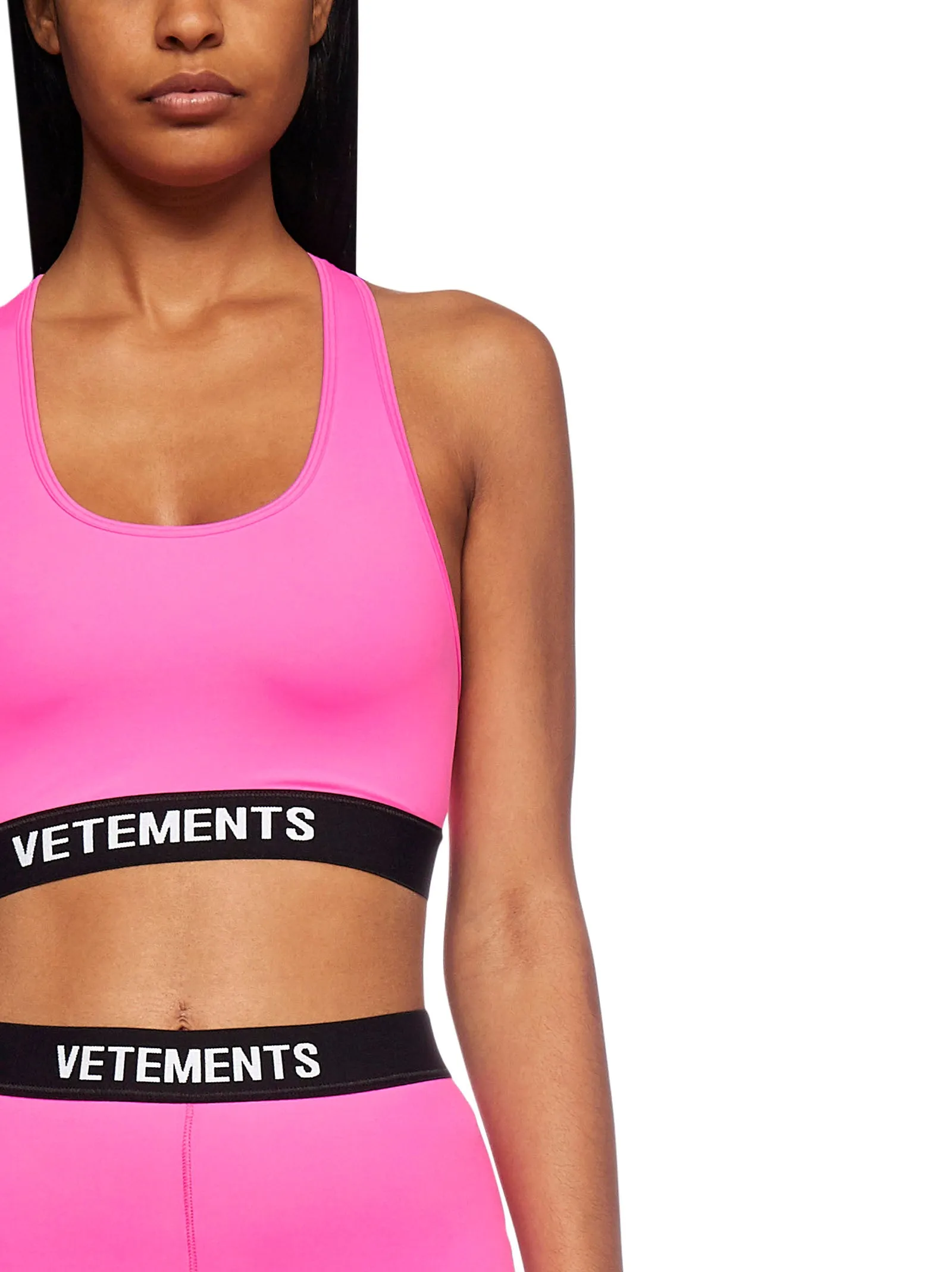 Vetements Logo Band Racer-Back Sport Bra