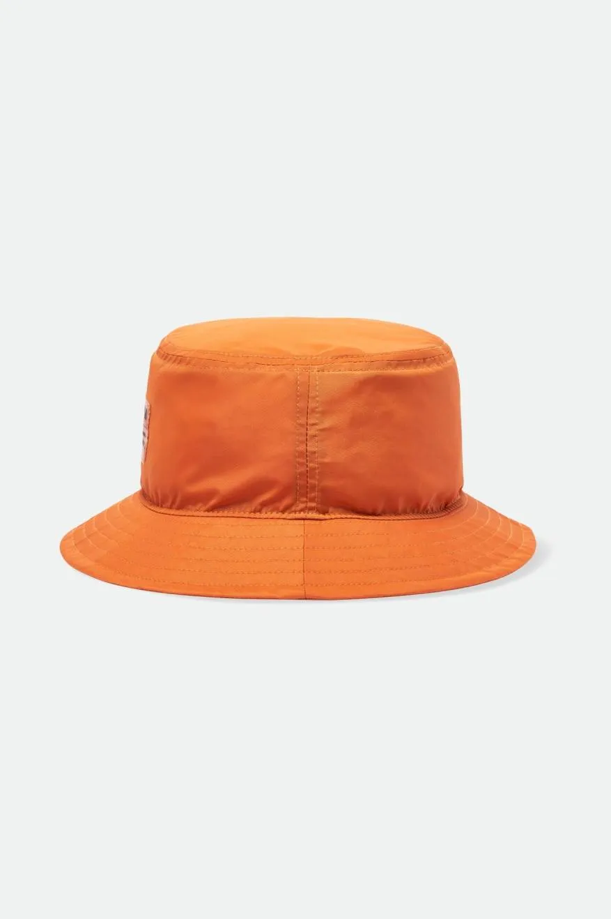 Vintage Nylon Packable Bucket Hat - Paradise Orange