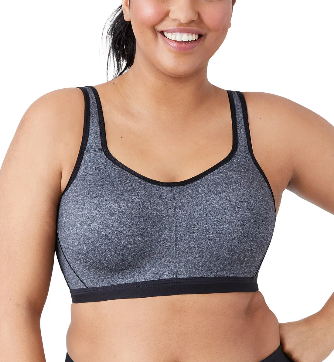 Wacoal High Impact Sport Convertible Underwire Bra (855229) - Grey Heather