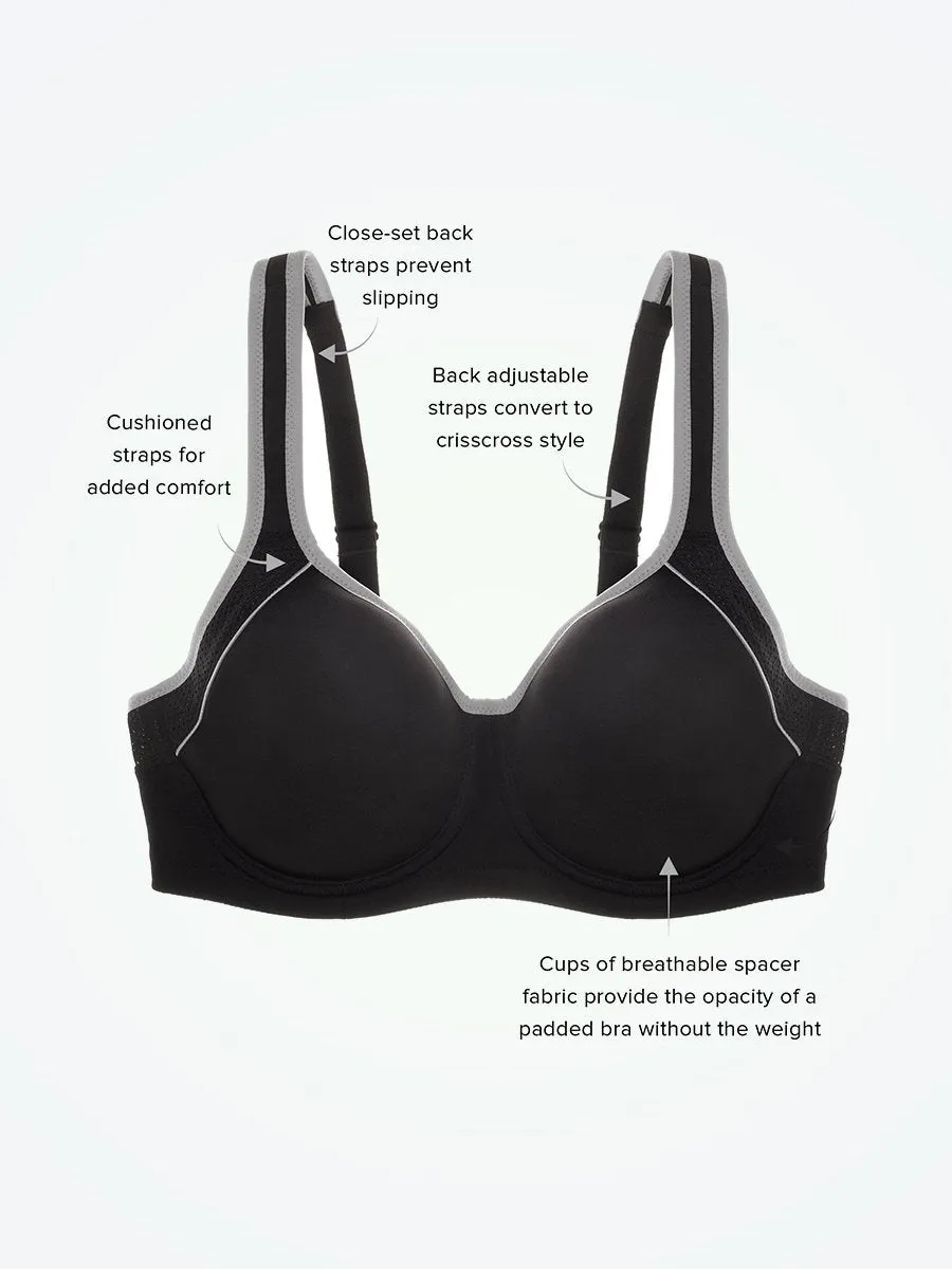 Wacoal Lindsey Sport Spacer Contour Underwire Bra