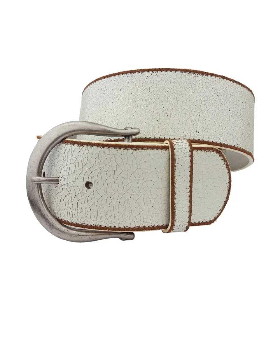 Wide Belt with Horseshoe Buckle