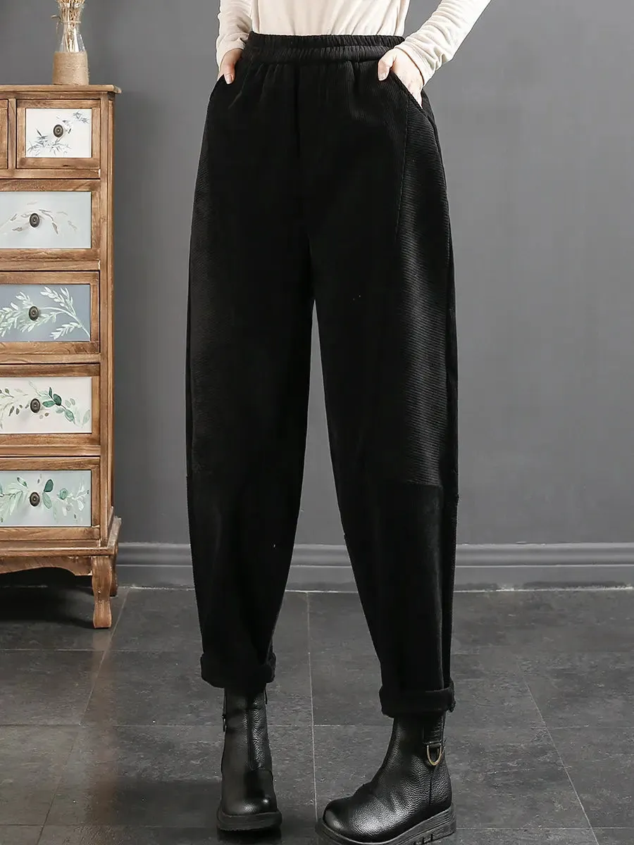 Women Plush Warm Harem Pants