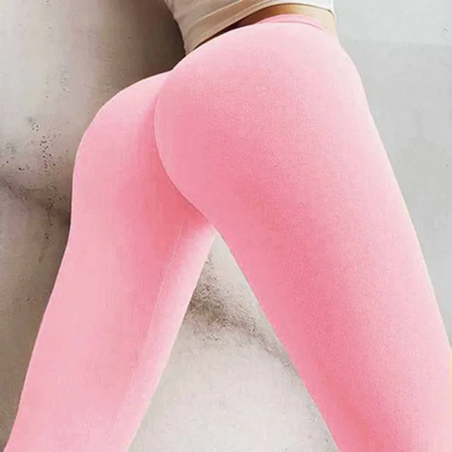 Women Seamless Leggings Push Up Peach Nylon Leggins Fitness Leggings Feminina Workout Jeggings Pants Plus Size