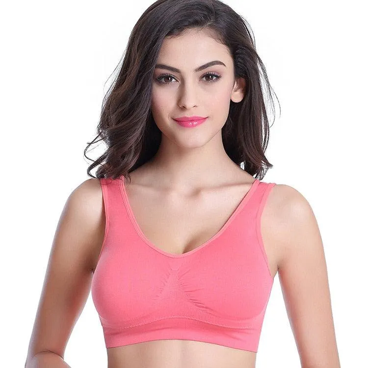 Womens Sport Bra Fitness Yoga Running Vest Crop Top