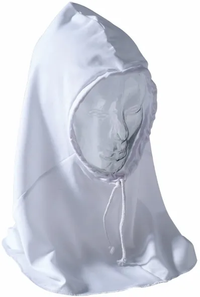 Workhorse Hood - Drawstring - Calico Cotton - White - 25 x 130 x 180mm