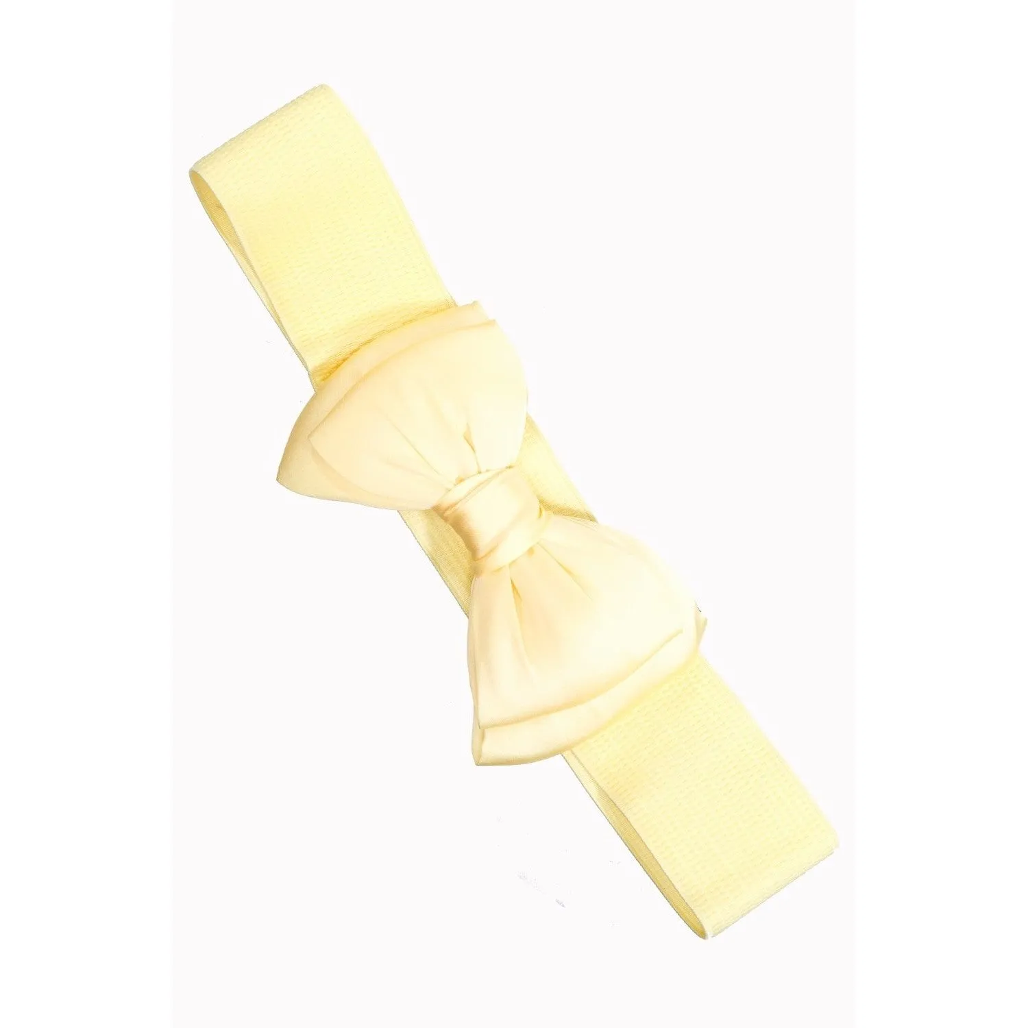 Yellow Vintage Bow Belt