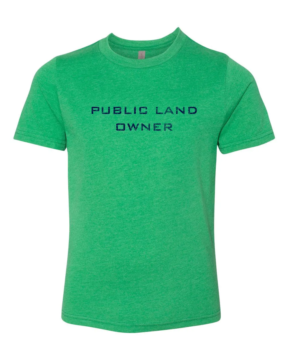 Youth Public Land Owner Shirt - Green/Logo