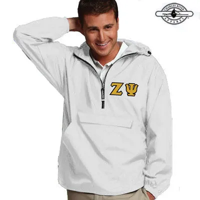 Zeta Psi Pullover Jacket - Charles River 9905 - TWILL